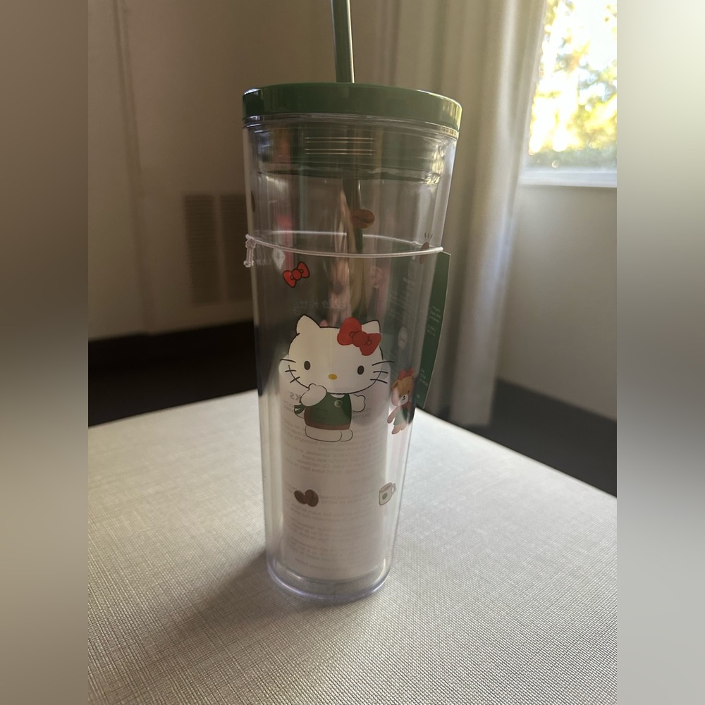 Hello Kitty Starbucks Tumbler with Straw NWT